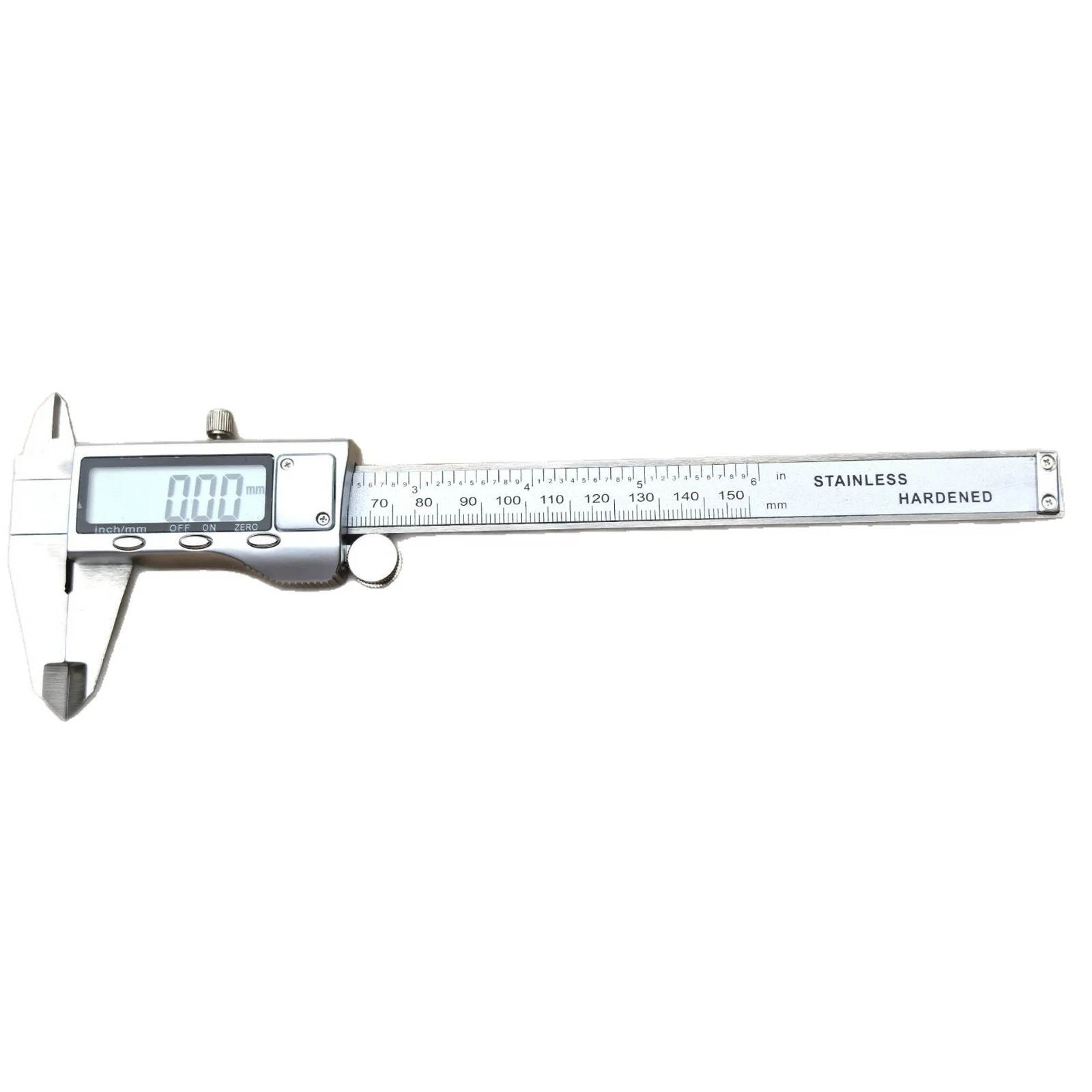 6 Inch 150mm Digital Vernier Caliper Stainless Steel Micrometer Measuring Tool Depth Ruler