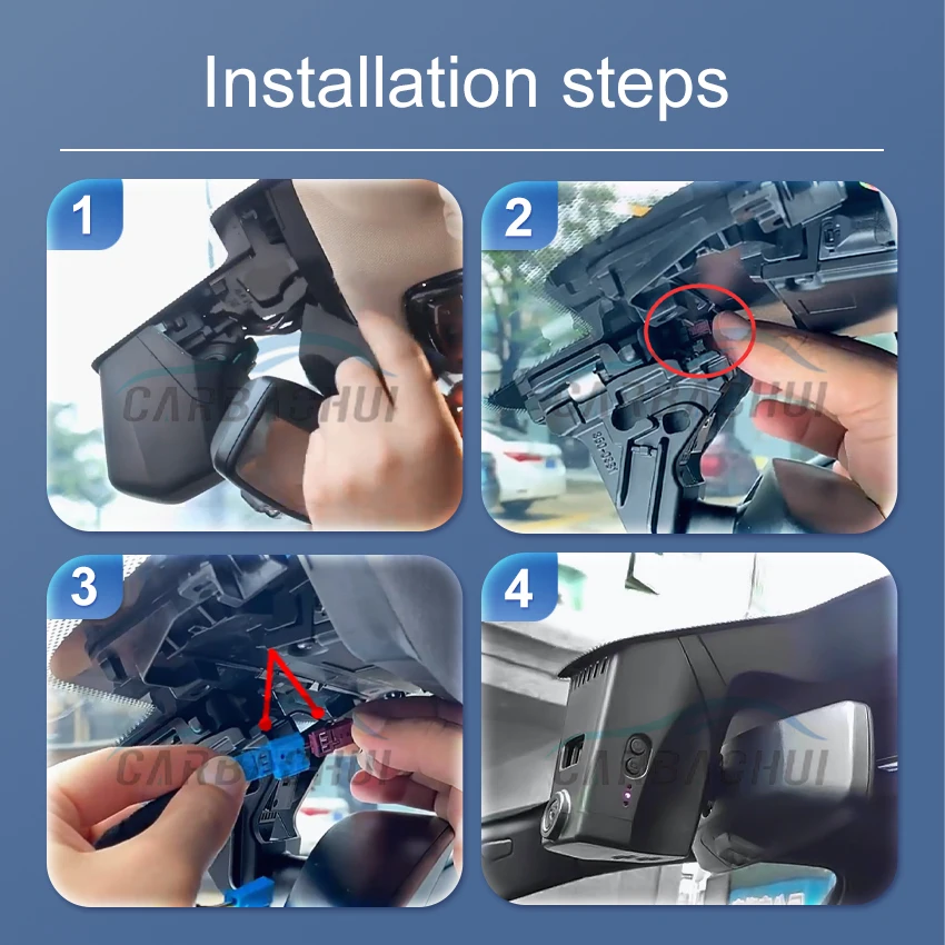 Car DVR for BMW 5 Series,6 Series GT,7 Series,G30 G31 G32 G11 2016 to 2023,Plug and Play Dash Cam 4K Dashcam Camera