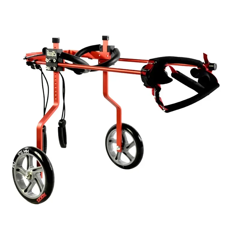 Wholesale custom Two-wheeled wheelchair for pet hind limbs dog disability aids pet paralysis power assisted car supplies