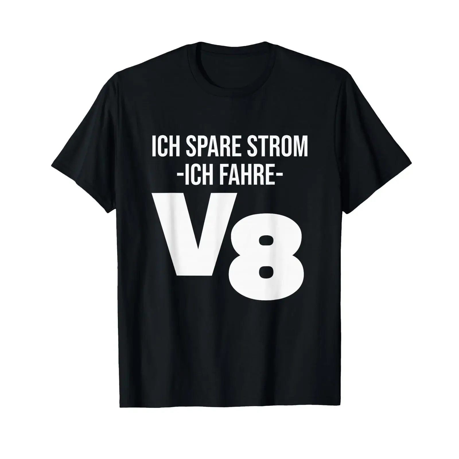 V8 Motor Ich Spare Strom Workshop Tuning 8 Cylinder T Shirt black S vintage Washed Comfortable Slightly Breathable Stretched