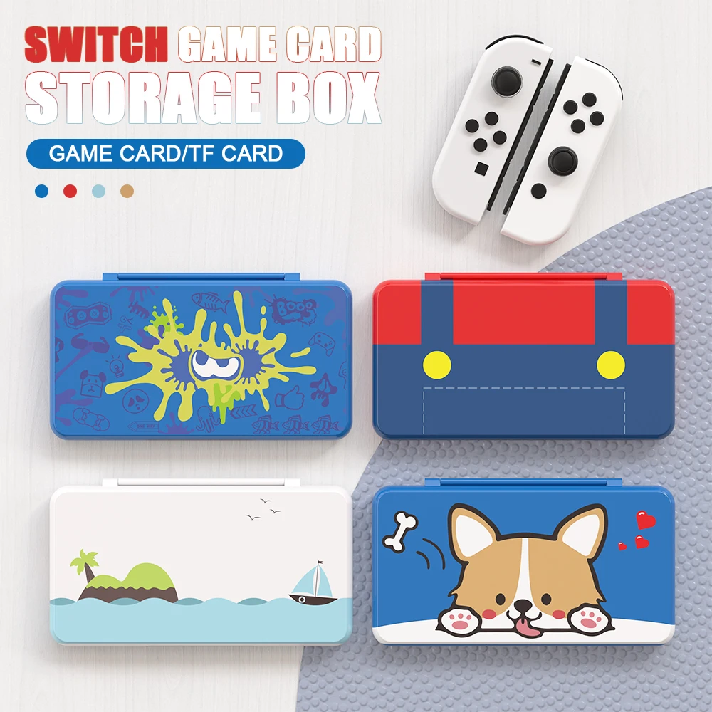 24 In 1 Nintend Switch Game Card Storage Case Magnetic 3D Silicone Cover Box for Nintendo Switch Nintendoswitch Accessories