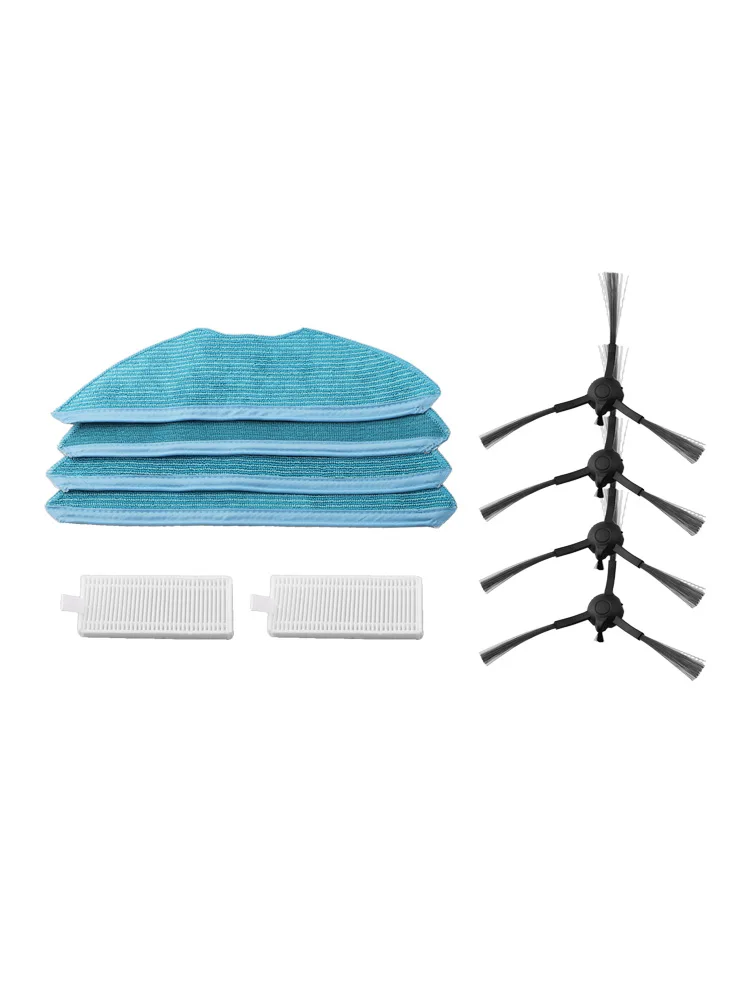 Side Brush Filter Mop Cloth Kit For HomeRun 3000 XU3100 Robot Vacuum Cleaner Accessories Replacement Parts Consumables Set