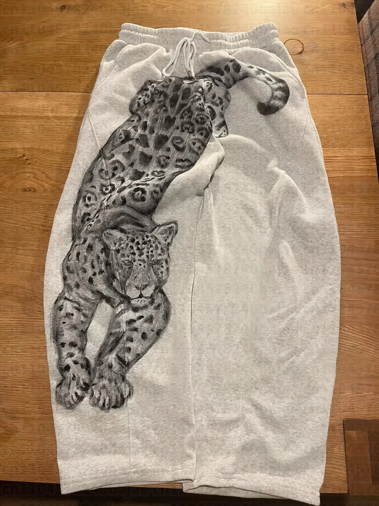 2026 Neutral Style Quick Drying Straight Leg Pants with Leopard Print Animal Print Casual Pants, Loose Outdoor Sports Y2k