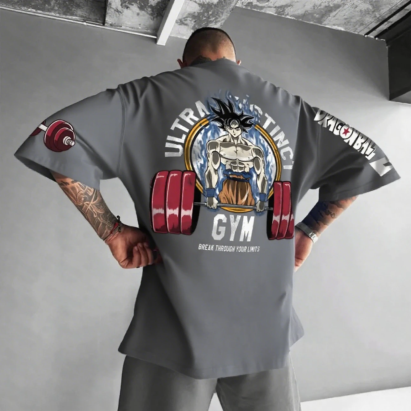 

Dragon Ball Goku Фитнес Графическая футболка Мужская летняя аниме Тренажерный зал Хлопок Женская футболка с коротким рукавом Повседневные топы Y2k Одежда больших размеров