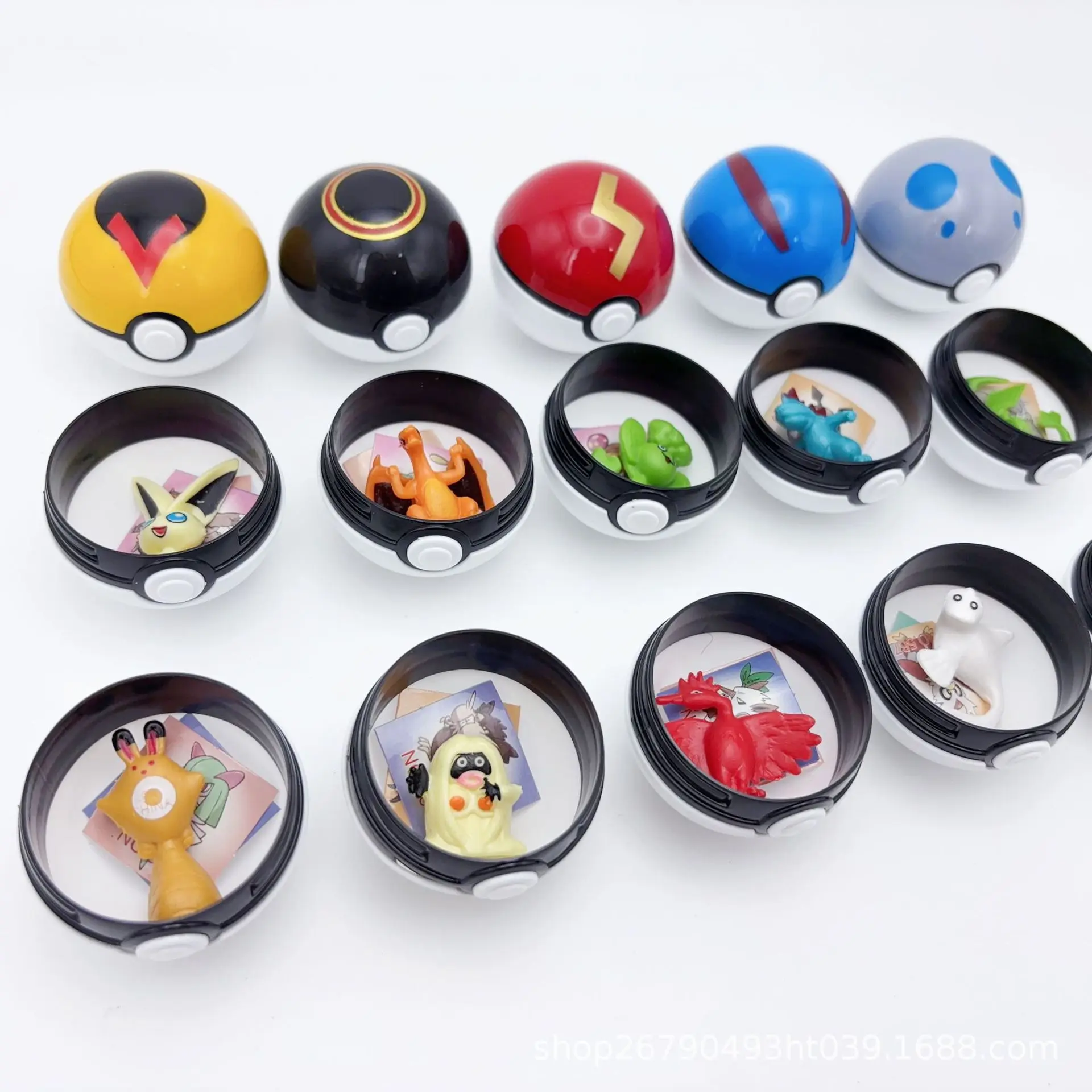 12 Stück Pokemon Pokeball Blind Box Mini-Figuren Zufällige Auswahl PVC-Kapselspielzeug Gashapon Sammlerstück Geburtstagsgeschenk Party-Mitgebsel – Detail 6