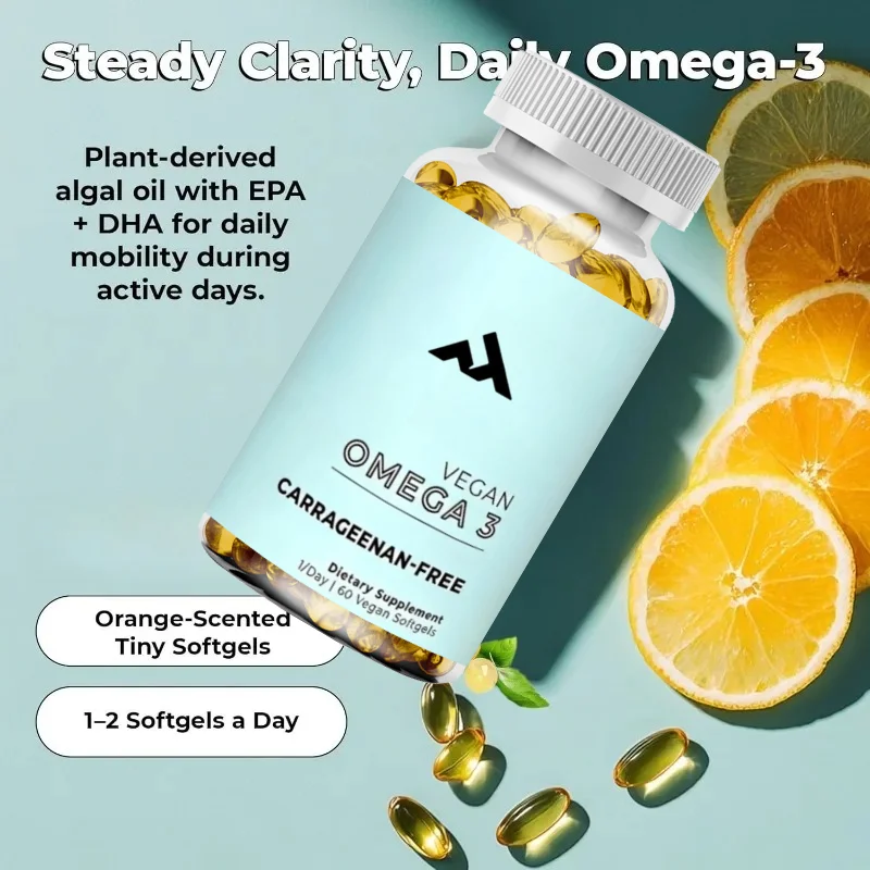 Omega-3 Supplement Capsules Contain 60 Capsules of EPA and DHA