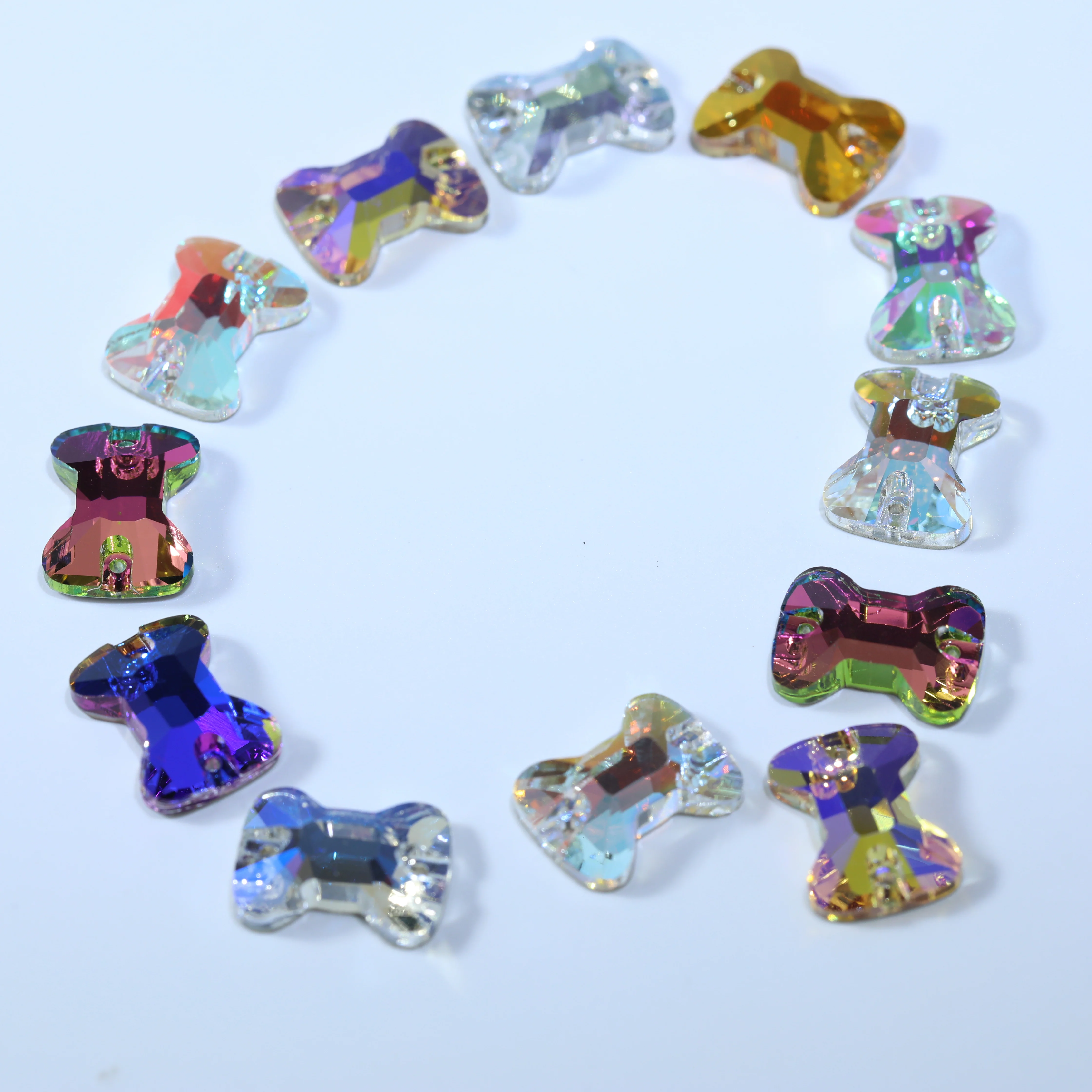 Aufnähbare Kristalle AB Aurora Fancy K9 Glas-Strasssteine in verschiedenen Farben für Hochzeitskleider, Kleidung, Schuhe, Kostüme, DIY-Bekleidung – Detail 6
