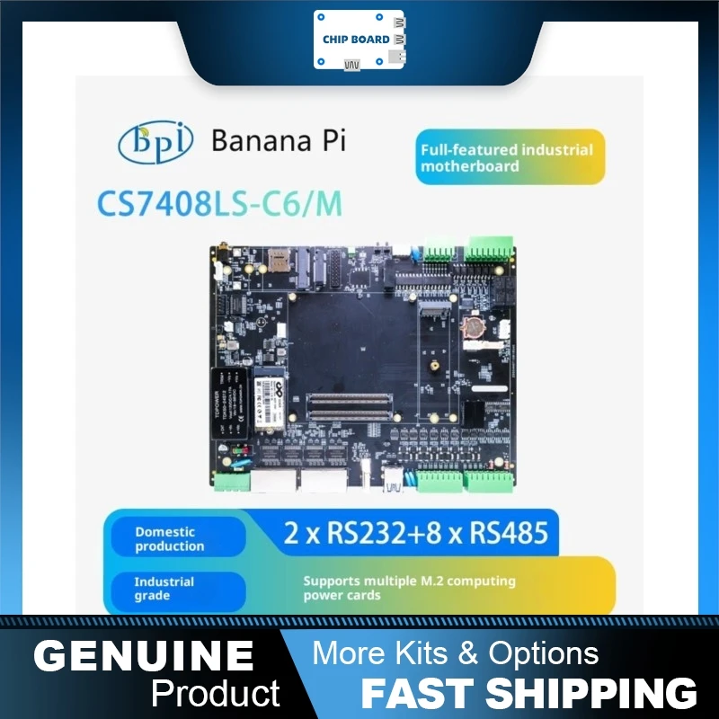 BananaPi CS7408LS-C6 embedded core module, Loongson 2K3000 / 3B6000M industrial AI computing board