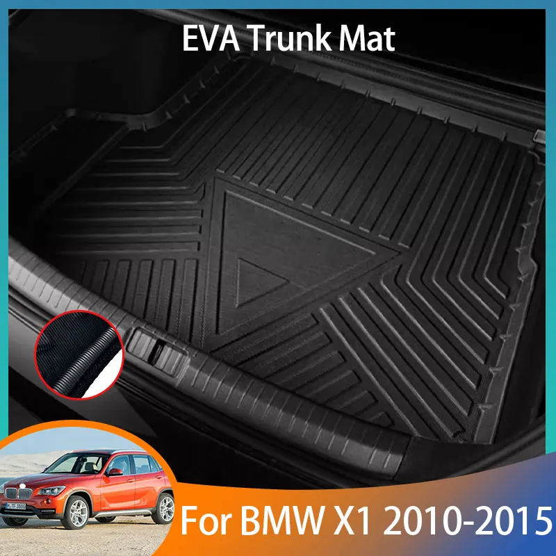 

Аксессуары для BMW X1 E84 2010 2011 2012 2013 2014 2015, автомобильный коврик для багажника из ЭВА, напольный поднос, подкладка из искусственной кожи, водонепроницаемые детали