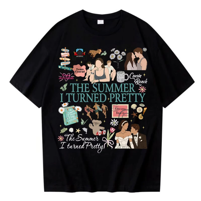 الصيف تحولت جميلة الموسم 3 تي شيرت المرأة فريق كونراد فريق البطن فريق إرميا تي شيرت كوزينز الشاطئ تي شيرت لمحبي هدية