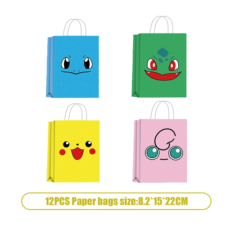 Pokemon Verjaardag Decoratie Set Pikachu Ballonnen Plaat Servet Cups Tafelkleed Banner Achtergrond Decor voor Jongens Kids Feestartikelen