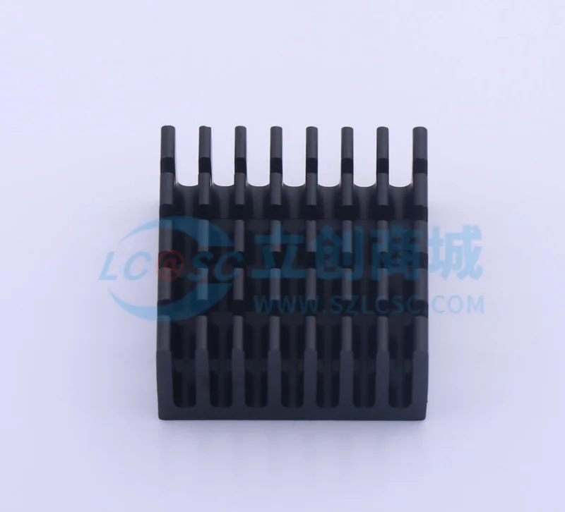 Heat sink/fin 28 x 28 x 11MM black slot