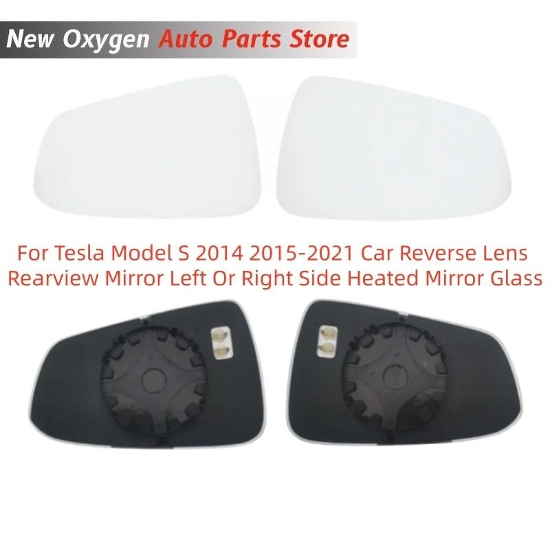 Car Reverse Lens Rearview Mirror Left Or Right Side Heated Mirror Glass For Tesla Model S 2014 2015-2021