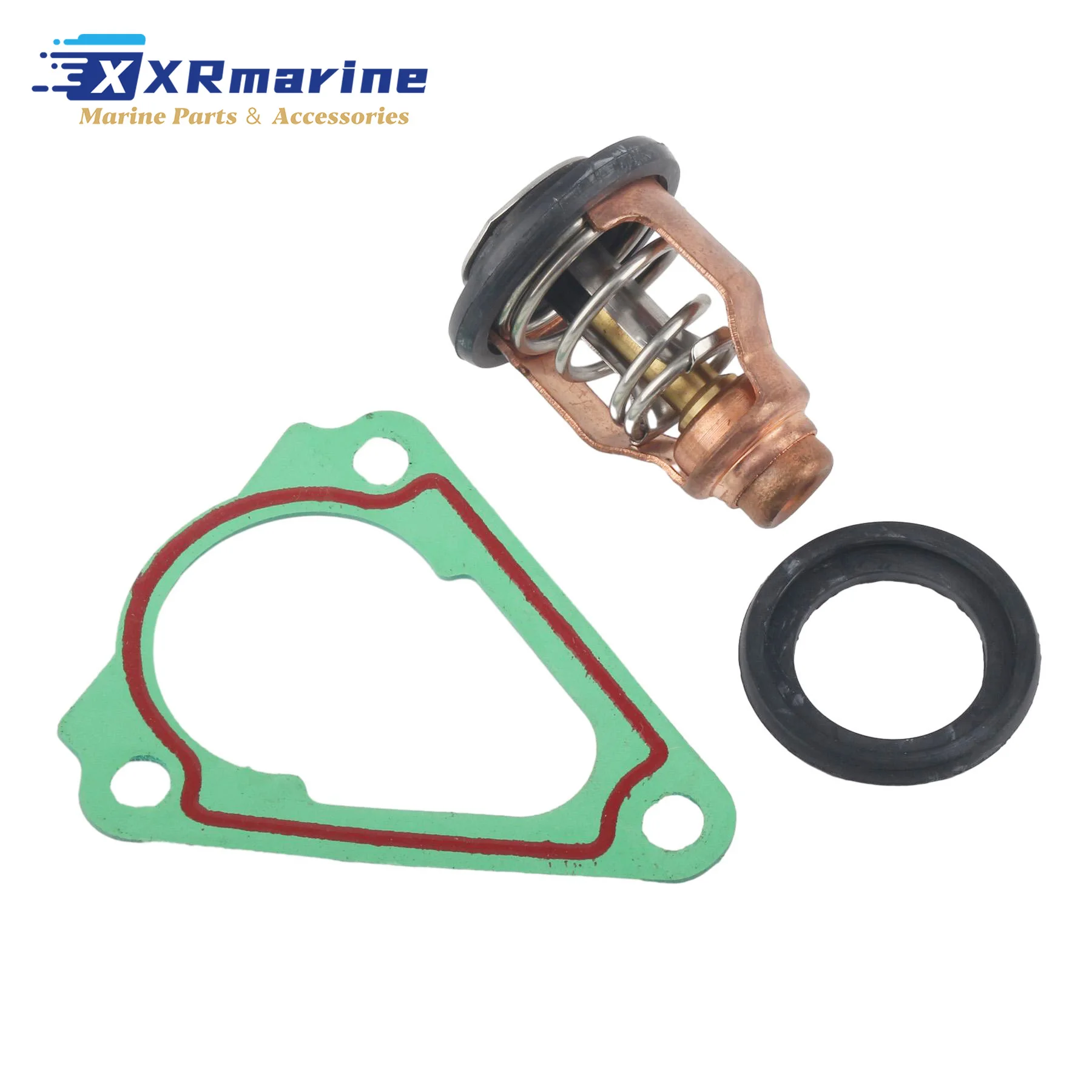 60℃/140℉ Thermostat Kit 8M6010296 Fits for Mercury Outboard Engines Replaces 855676004 8556761 Sierra 18-3632