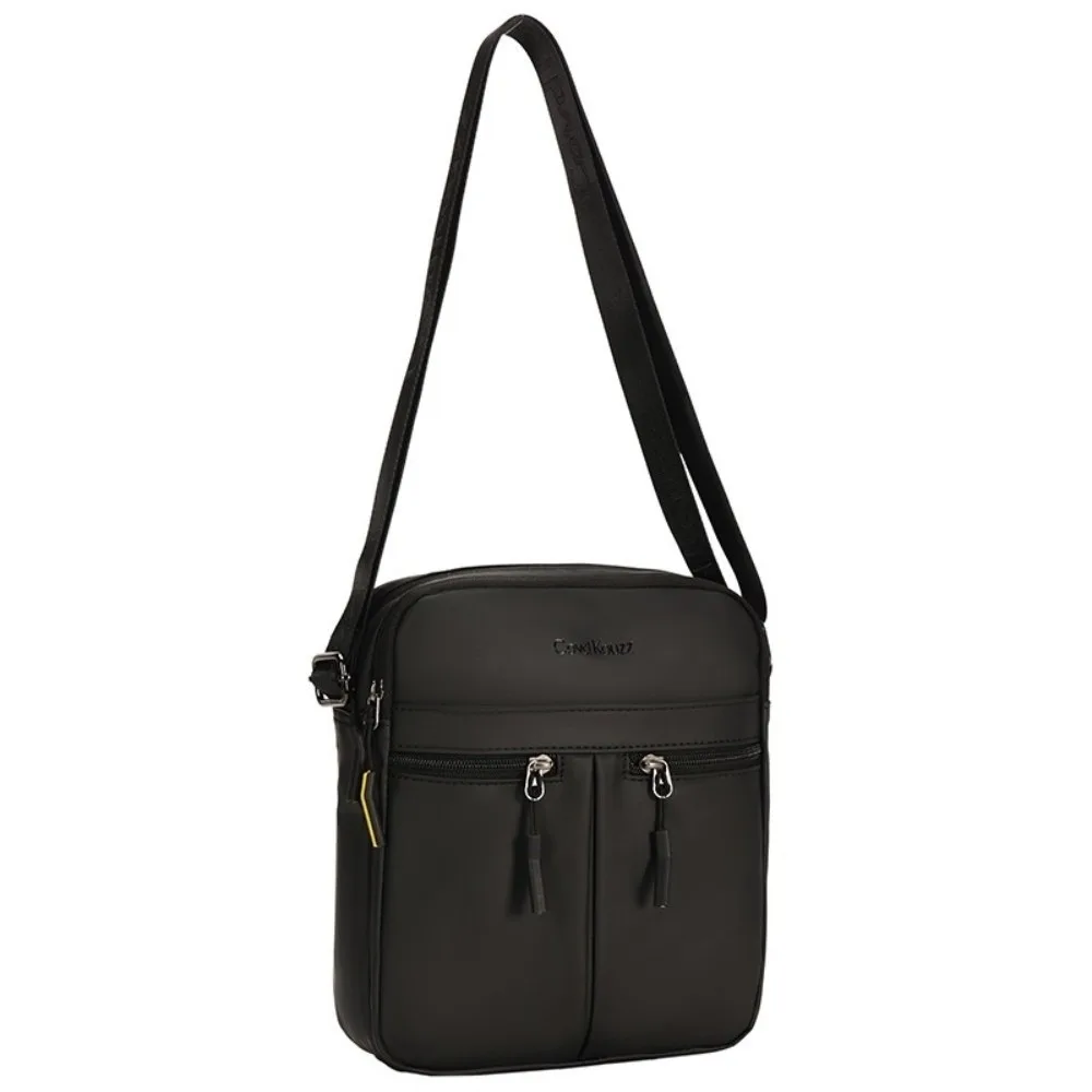 

Single Shoulder Men Shoulder Bag Multi-Pockets Large Capacity Business Messenger Bag Square Multi-functional
