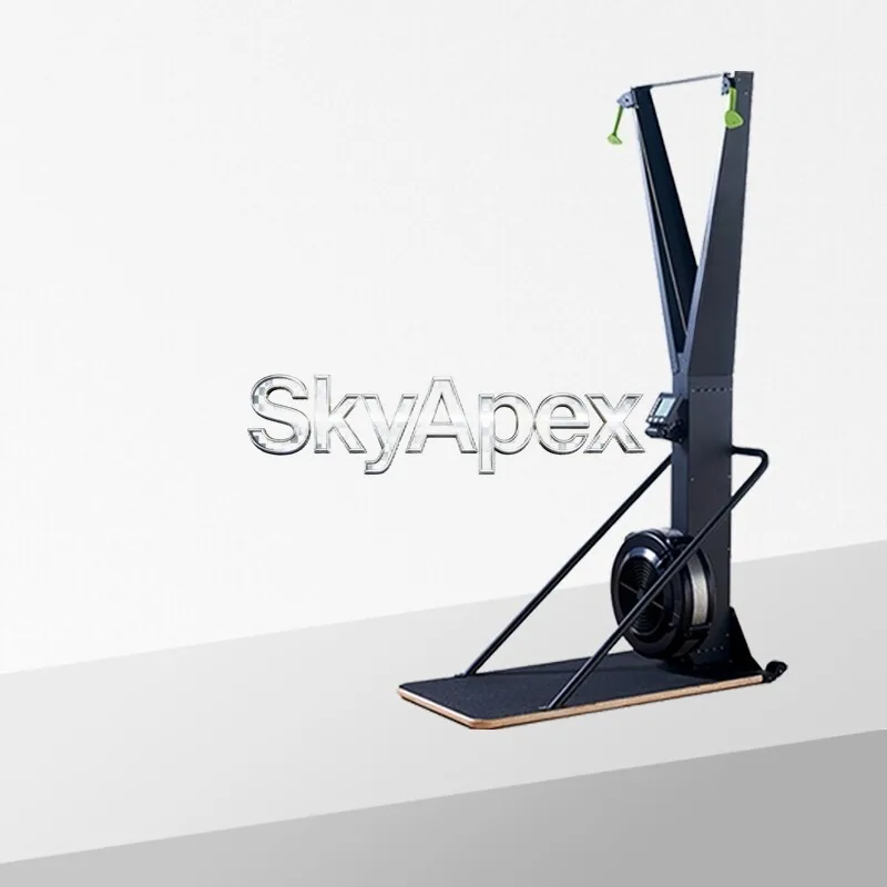 Commercial Grade Standing Ski Simulator Wind Resistance Ski Erg Trainer Gym Aerobic Machine for Full Body Cardio Training