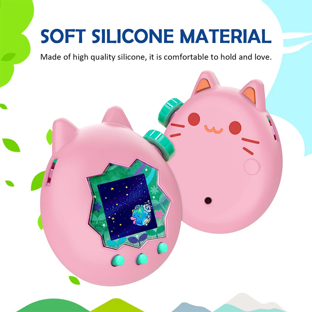 لـ Tamagotch Paradise حافظة واقية من السيليكون مقاومة للسقوط لآلة الألعاب الغطاء الواقي ملحقات الحيوانات الأليفة الإلكترونية الافتراضية