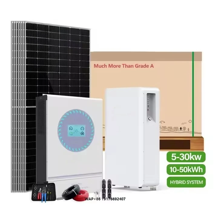 EU Stock Residential Complete Hybrid Off Grid Solar Power System 5000W 5Kw 10Kw 20Kw Solar Panel Energy System for Home