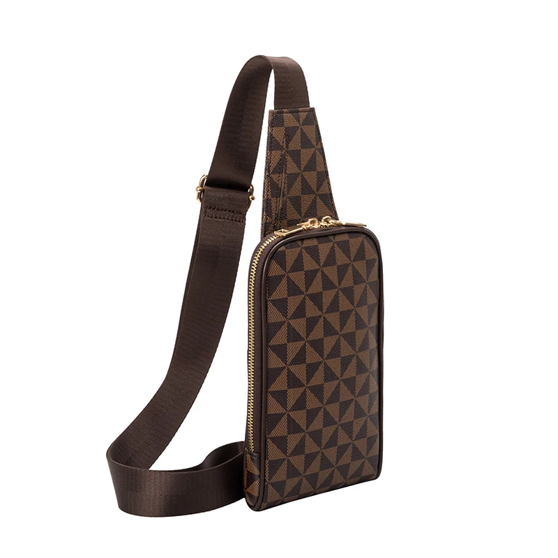 Luxury Small Thin Chest Bags for Men Crossbody Bag Women Sling Pack Designer Chest Pack Fashion Short Trip Shoulder Bag Unisex
