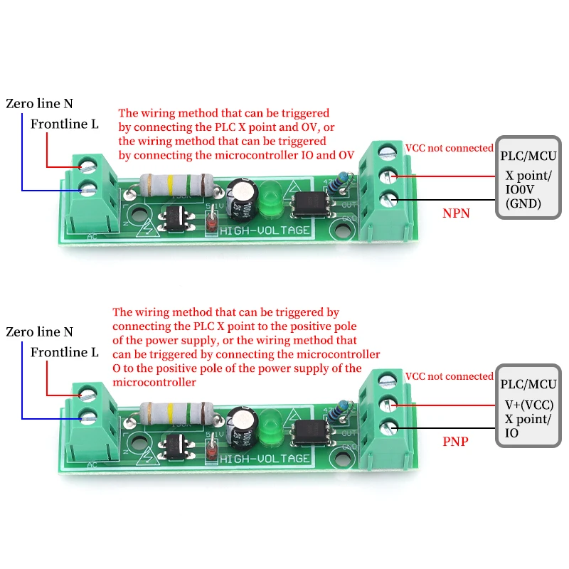 1/5/10Pcs AC 220V 1/2/3/4/8 Channel MCU TTL Level 8 Ch Optocoupler Isolation Test Board PLC Processors Module