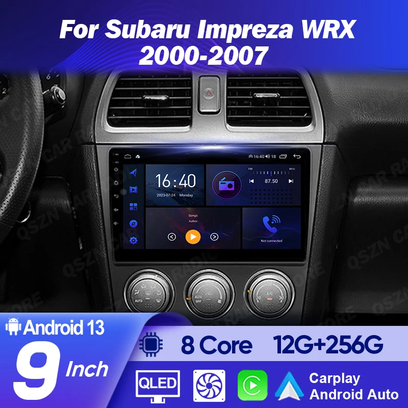 

9" Android 14 7862S Carplay For Subaru Impreza WRX 2000 2001 2002 2003 2004 2005 2006 2007 Car Radio Multimedia Player GPS Navi