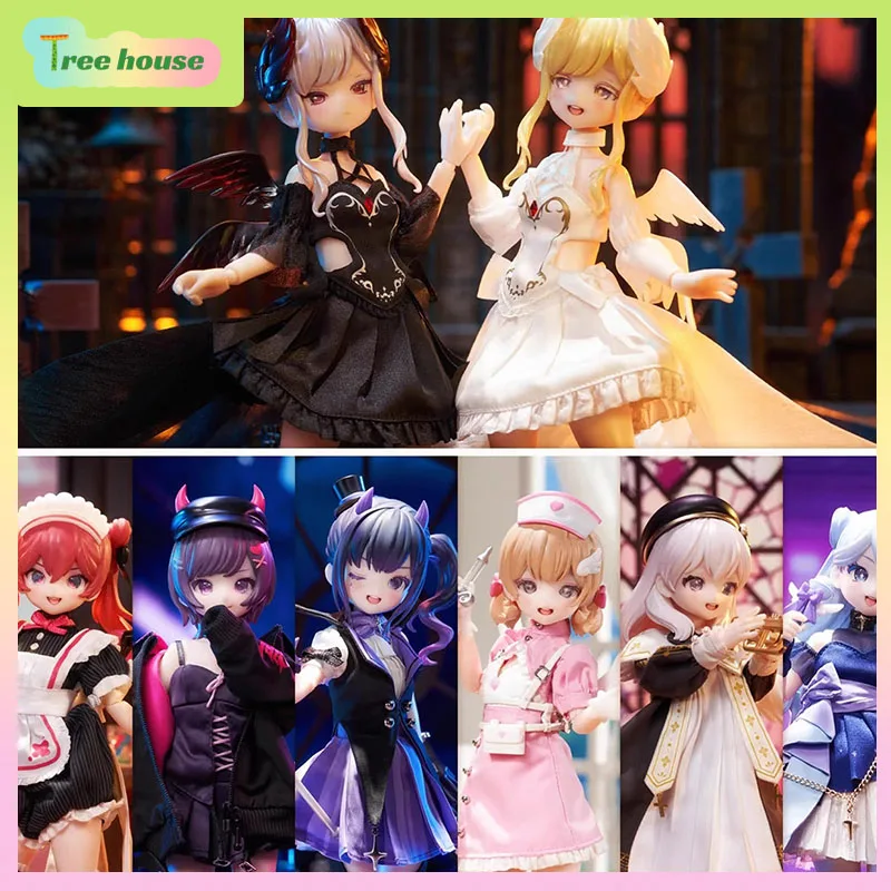 

В наличии, оригинальные легкие ночные близнецы, 6-точечная слепая коробка, фигурка куклы Bjd, украшения, движущаяся кукла, фигурка на заказ на день рождения