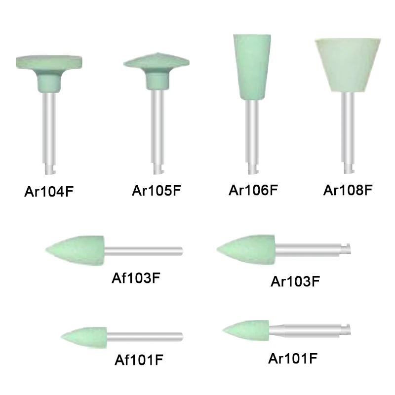 

100pcs Dental Silicone Grinding Heads Teeth Polisher Metal Alloy Composite Teeth Polishing Burs Dentistry Lab