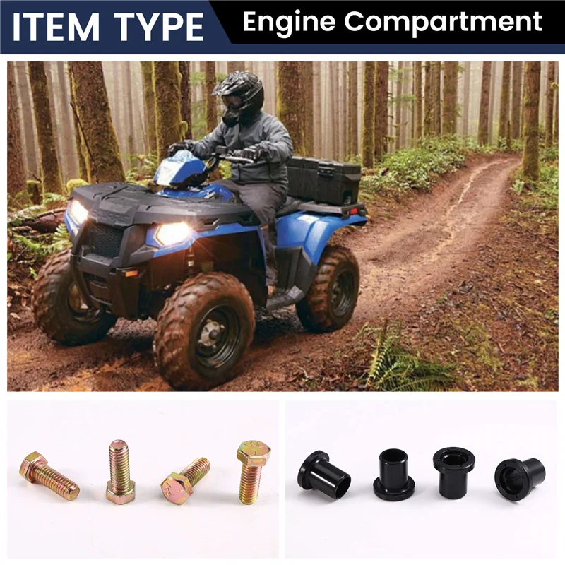 

Rear Left & Right Bushing Shafts Blots Kit For Polaris Sportsman 400 450 600 700 2003-2007 Sportsman 500 800 2003-2010-A67F