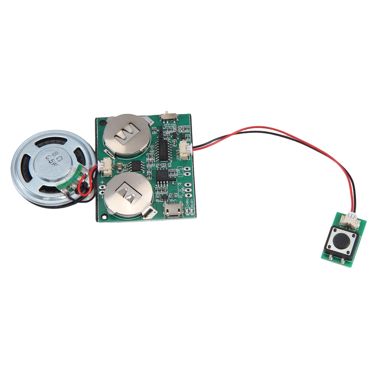Modulo audio registrabile Pulsante di controllo Chip audio 8M MP3 WAV Lettore vocale musicale Scheda programmabile con altoparlante per fai da te