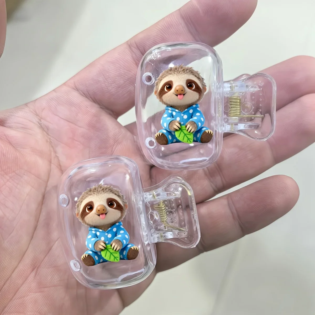 2pcs Sloth with Its Tongue Out Toothbrush Head Covers Useful in Household Keep Personal Oral Care Gift for Woman Lady and Girl