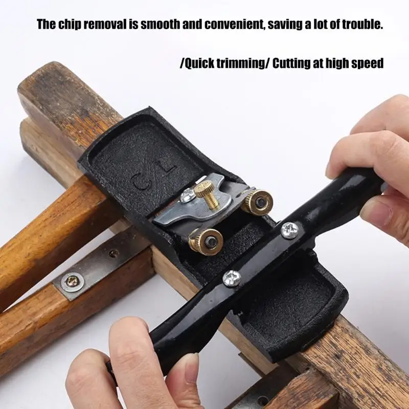 Mini Hand Plane Metal Body Manual Trimming Tool for Wood Smoothing Side Refining Furniture Detail Finishing and Repair M4YD