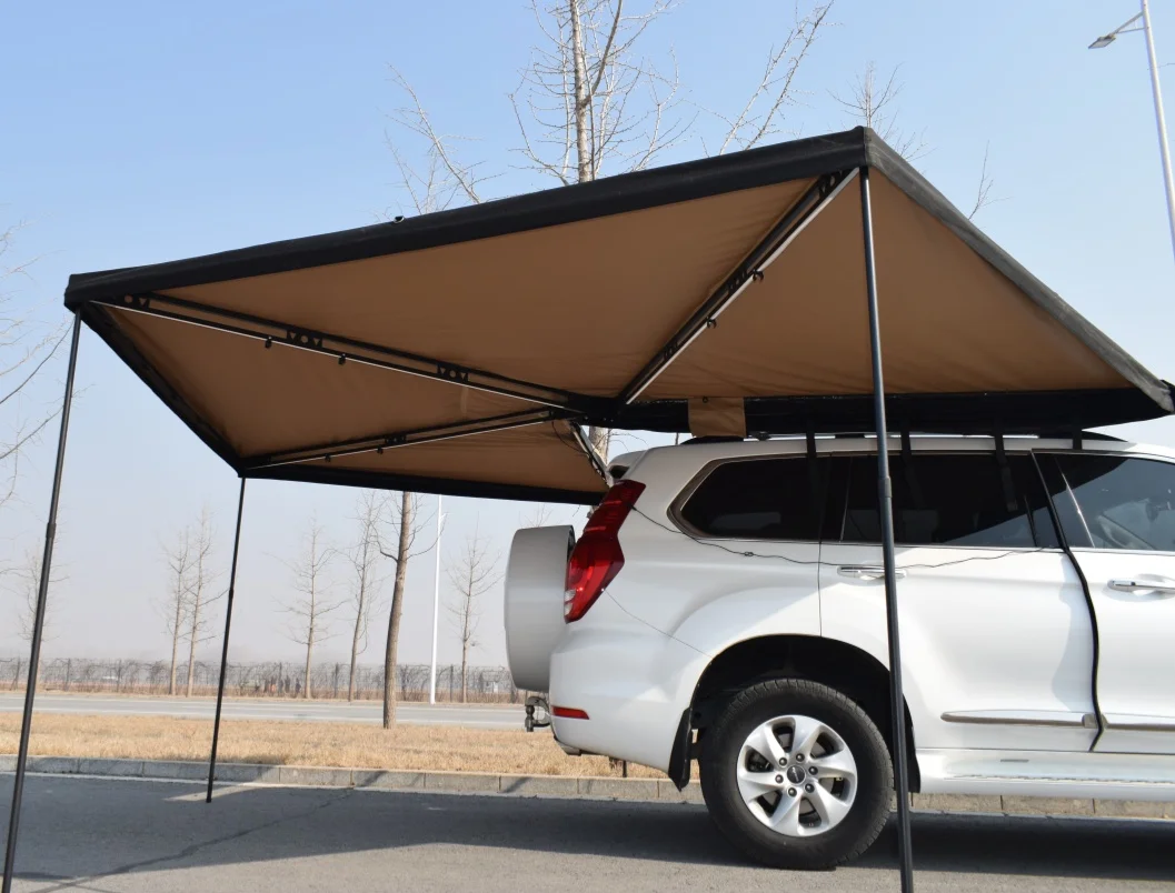 270° Vehicle Awning Waterproof Wind Resistant Car Side Awning House Tent for Camper