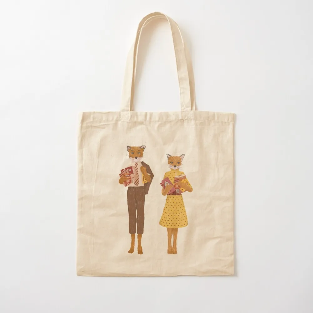 

Mens Best The Fantastic Mr Fox Graphic For Fans Tote Bag large tote bag Gift bags Canvas Canvas Tote Bag