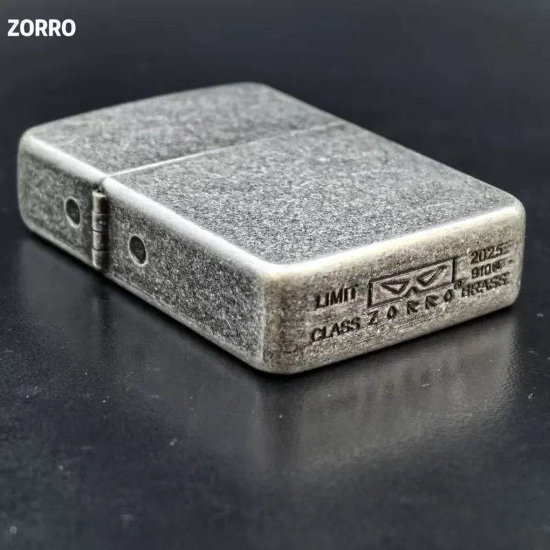 2026 Zorro 910S Classic Windproof Fuel Lighter Ancient Silver 1941 Design Grinding Wheel Cigarette Lighter Men's Gift