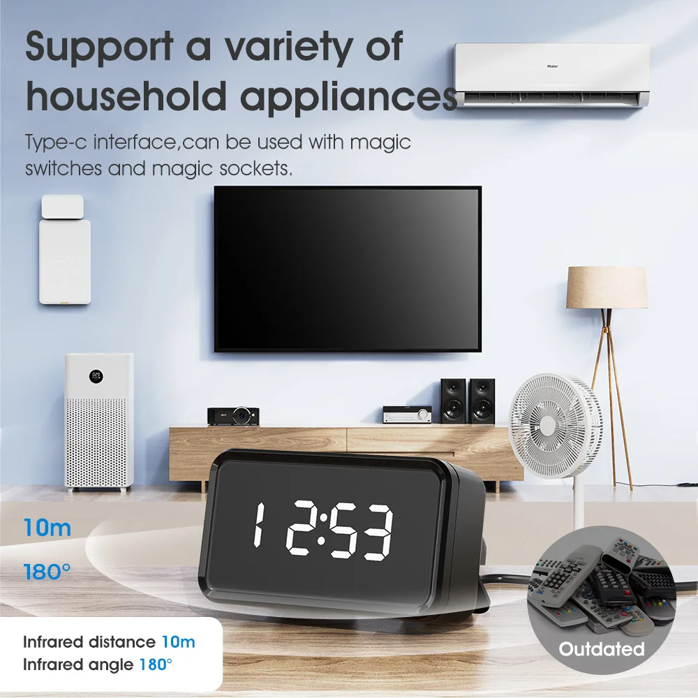 Tuya Smart Wifi Ir Afstandsbediening Met Of Zonder Tijd Tv-Airconditioner Dvd Aud Universele Remote Voice Voor Alexa