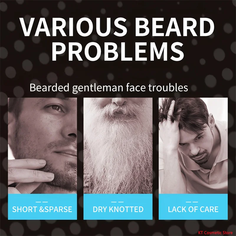 Natural Beard Care น้ํามันหอมระเหย Beard Growth Oil สําหรับชายหนา Fuller Longer Smooth เงาเคราผลิตภัณฑ์สุขภาพความงาม 30ml