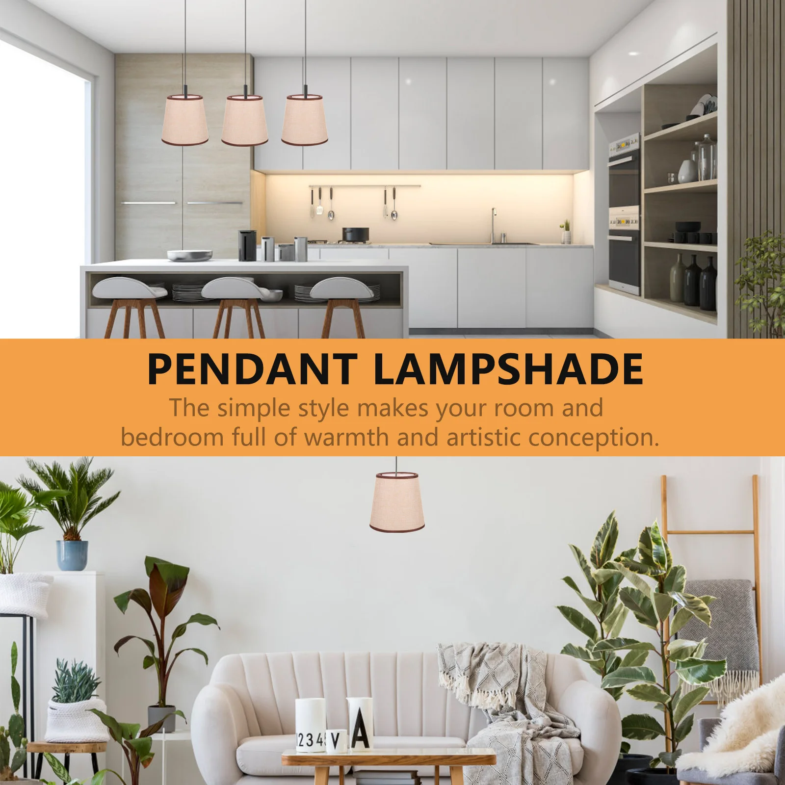 

Cloth Lampshade For Led Ceiling Light Dust Protector Warm Lighting Decorative Shade Bedroom Living Room Light Cover Cloth