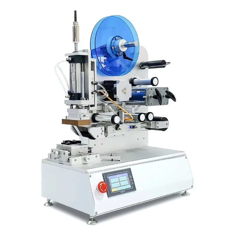 Semi Automatic Labeling Machine for Round Bottle and Flat Bottle Label Sticking for Sauce Bottle Container