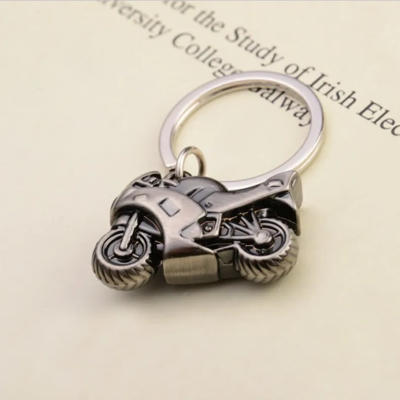 Trendy Hip-hop Simulation Three-dimensional Motorcycle Keychain High-end Current Cool Street Jewelry Pendant Fashionable Elegant