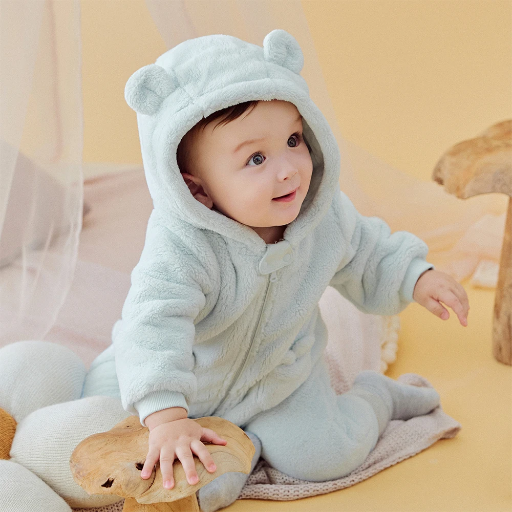 Dave Bella Baby Newborn Jumpsuit Autumn Winter Creeper Girls Boys Fashion Romper Outdoor Warm Baby Jumpsuit DB4254109