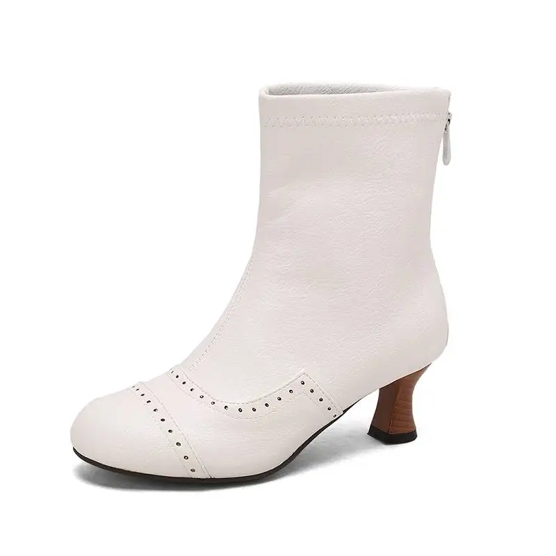 

Высококачественная осенне-зимняя женская обувь, зимние женские ботинки. Простые модные и удобные женские ботинки с круглым носком.