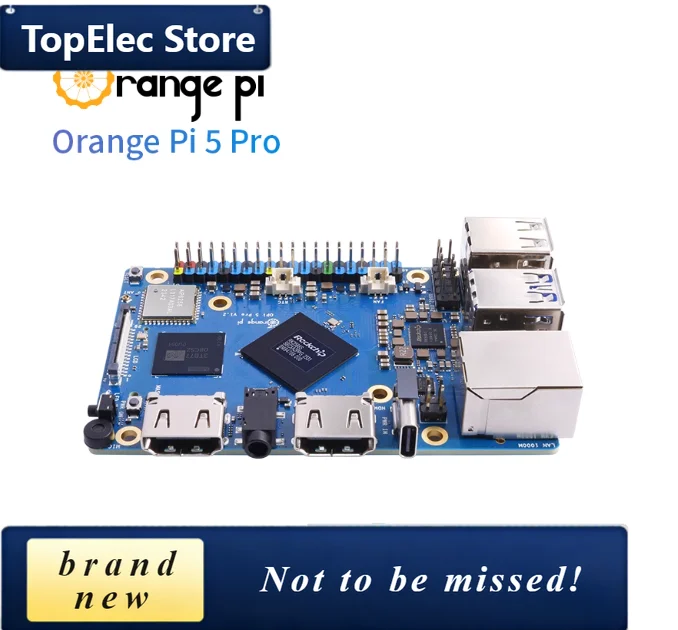 TopElec OrangePi 5Pro Development Board LPDDR5 Rockchip Micro RK3588S Eight Core Processor Supports 8K