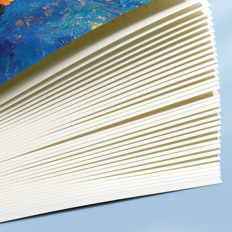 4pcs Cute Cartoon Notebook Student Thick Notepad Stitched Soft Cover Lined Office Exercise Book