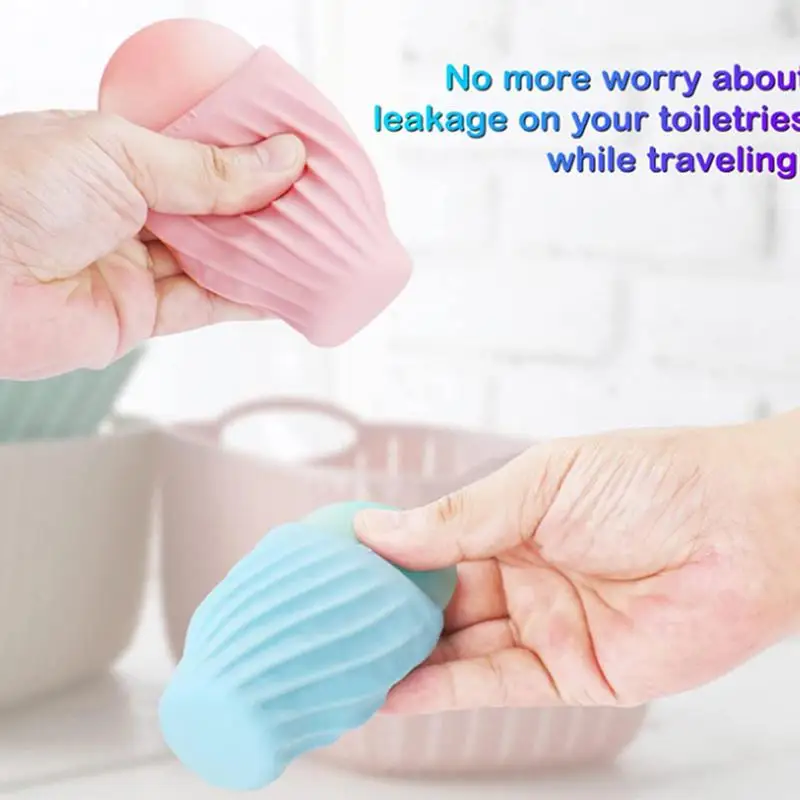 Luggage Accessory Elastic Sleeve for Leak Silicone Leak Proof Sleeves Travel Container Elastic Sleeve for Leak Proofing