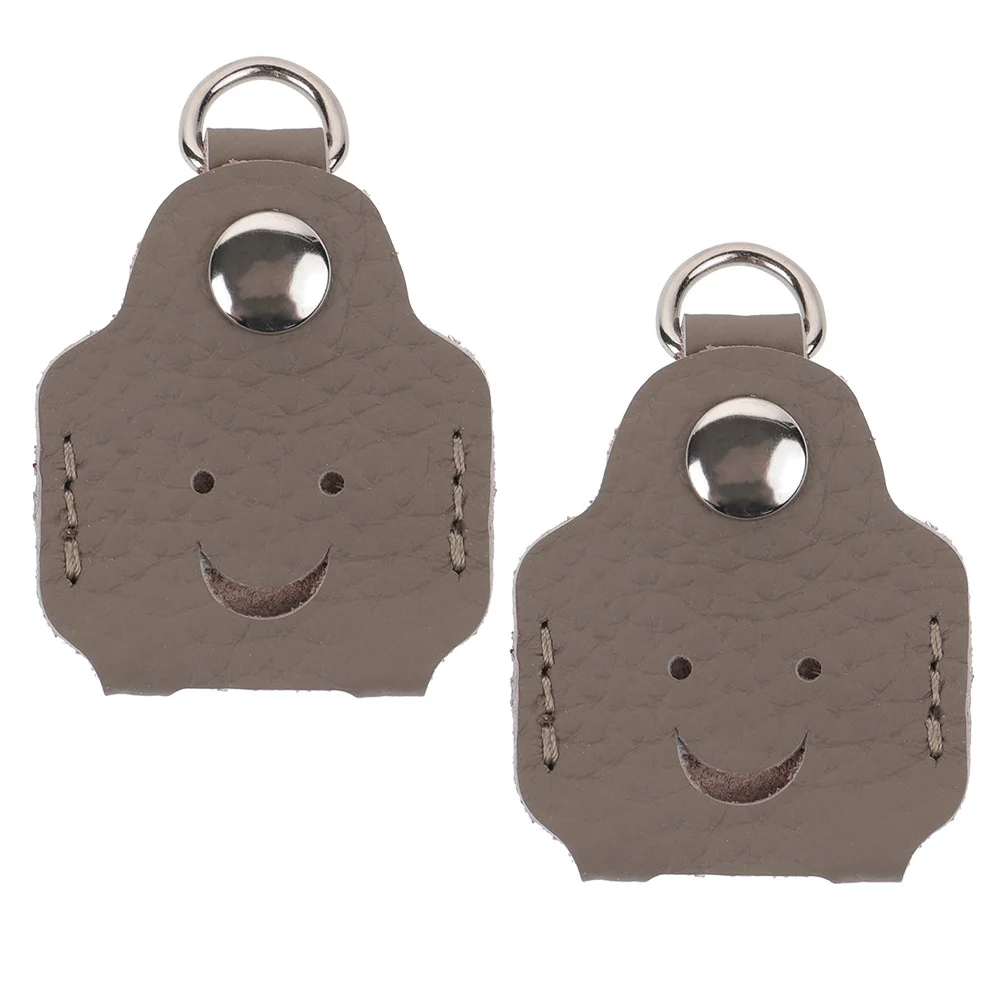 

2Pcs Key Fob Cover PU Key Ring Sleeve Universal Fit for Car and Home Keys with Damage Prevention Car Keychain Cover