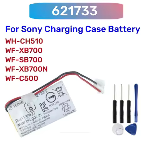 350mAh Replacement Battery For Sony WF-XB700 WF-SB700 WF-SB700N WF-C500 Charging Case WH-CH510 Fits 1185-0911 621733