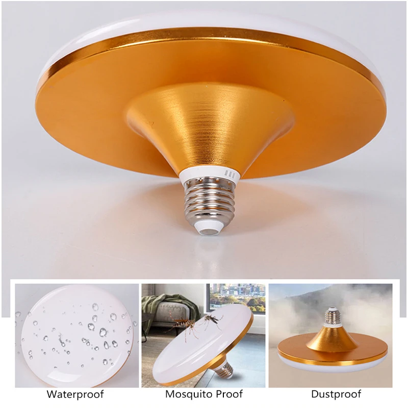 E27 UFO LED Lamp Bombillas Super Bright LED Bulb 15W 20W 30W 40W 50W 60W 70W 220V Ampoule LED Ceiling Light For Home Decoration