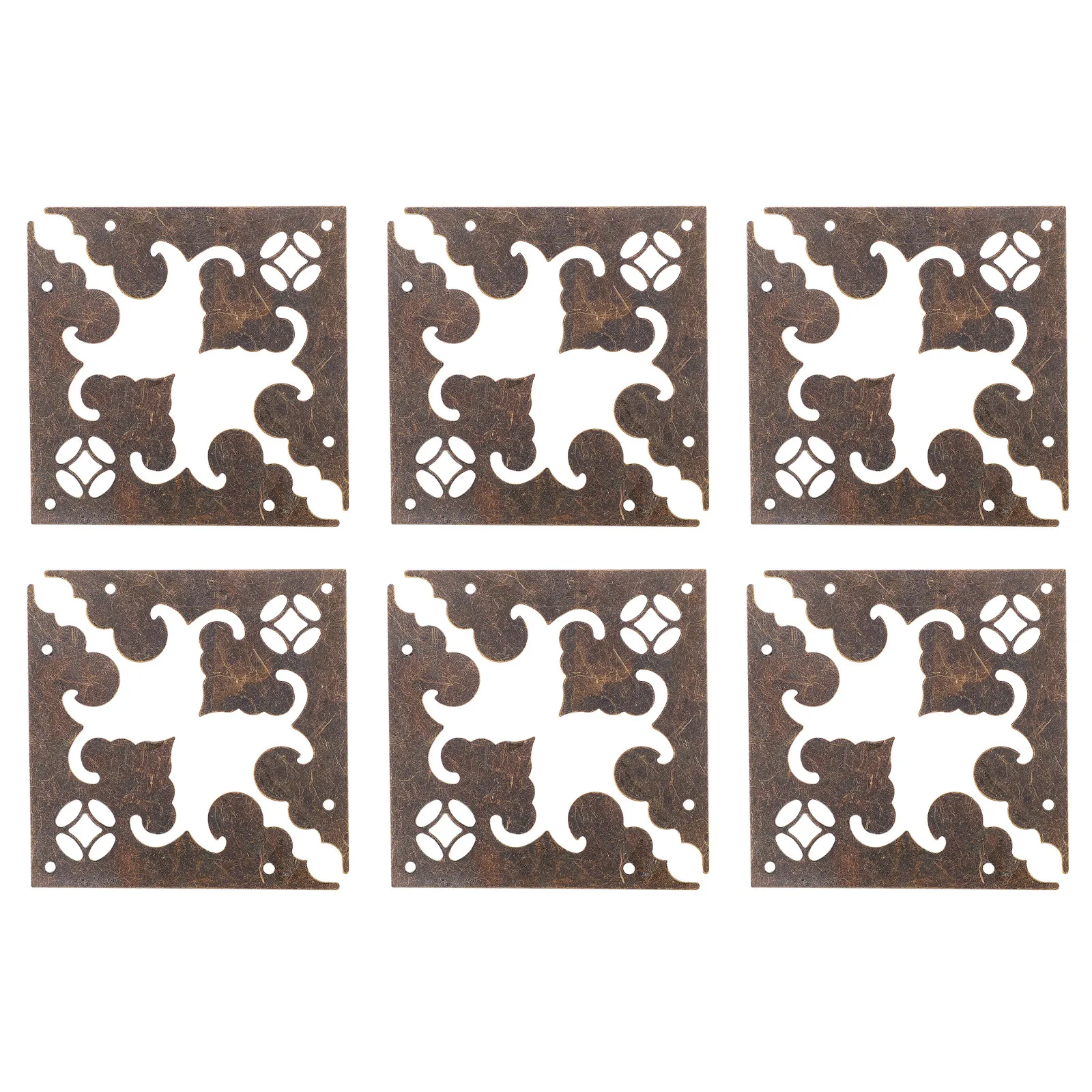 24Pcs Premium Box Corner Protectors Finish Solid Metal Guards for Furniture Edges Wooden Boxes Gift Packaging DIY Home