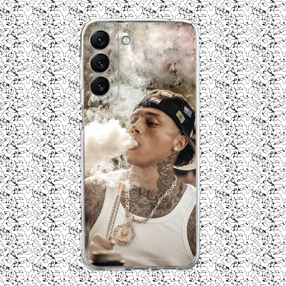 Rapper Centrale Cee Telefoon Case Siliconen Voor Samsung S30,S23,21,22,20 Ultra,S20 Fe Lite, S10,9, Pius Note20ultra Cover Clear