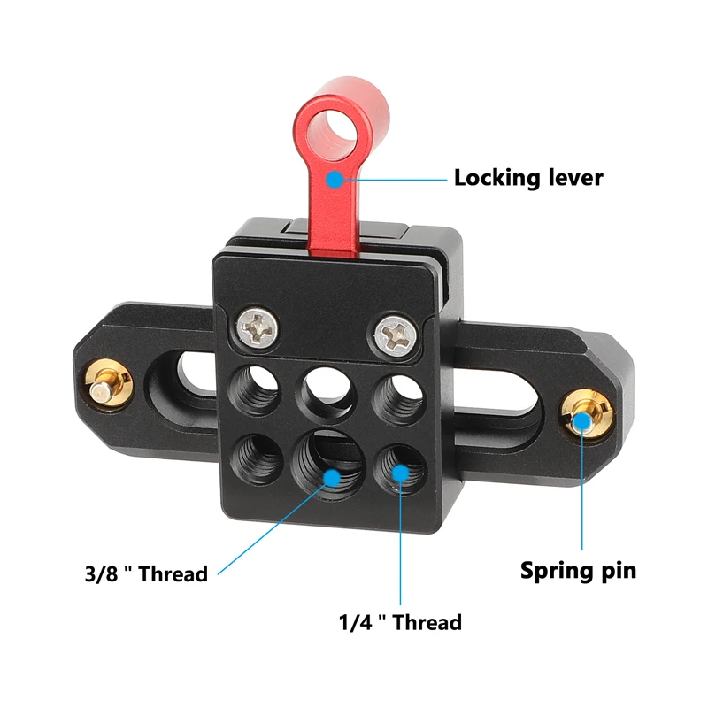 CAMVATE Quick Release NATO Rail Clamp with 2/2.8/3.9inch Safety Rail For Camera Cage Rig Accessories